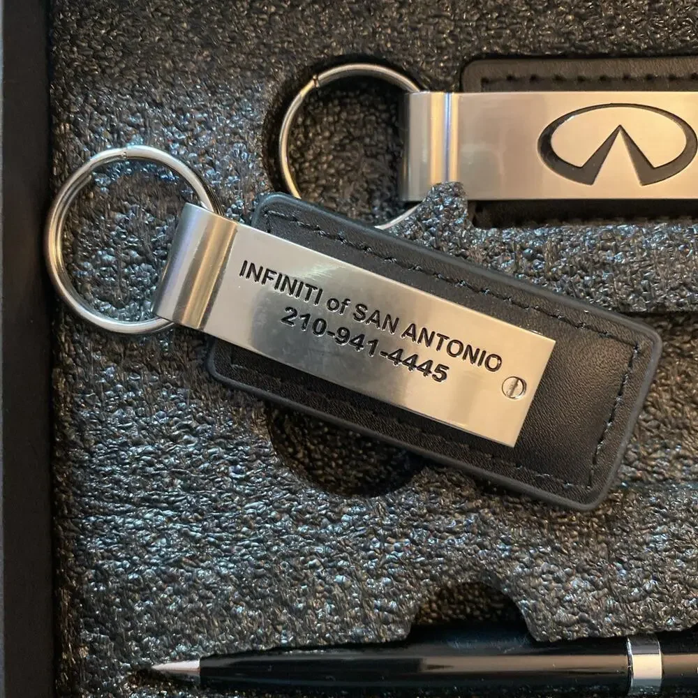 Genuine Dealer Keyring Tag Car Key Ring INFINITY & Pen San Antonio